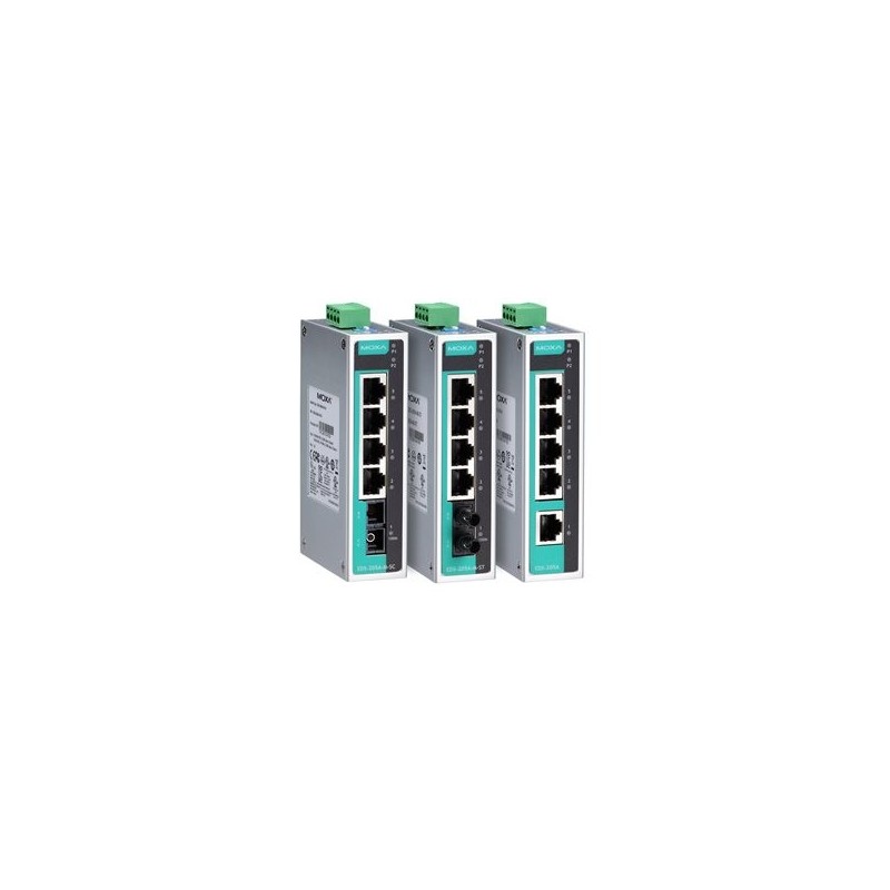 Unmanaged Ethernet switch with 5 10/100BaseT(X) ports, -10?t